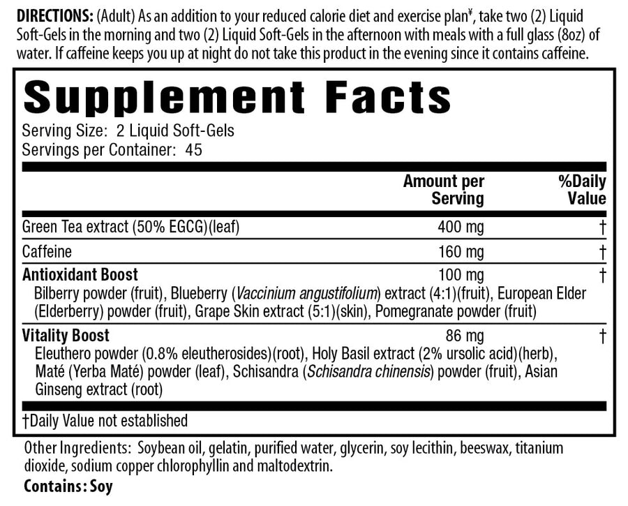 Applied Nutrition Green Tea Fat Burner